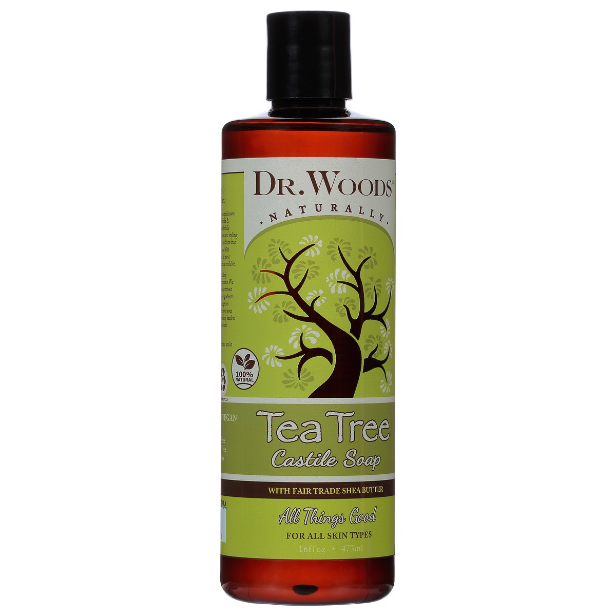 slide 2 of 9, Dr. Woods Tea Tree with Fair Trade Shea Butter Castile Soap 16 fl oz, 16 fl oz