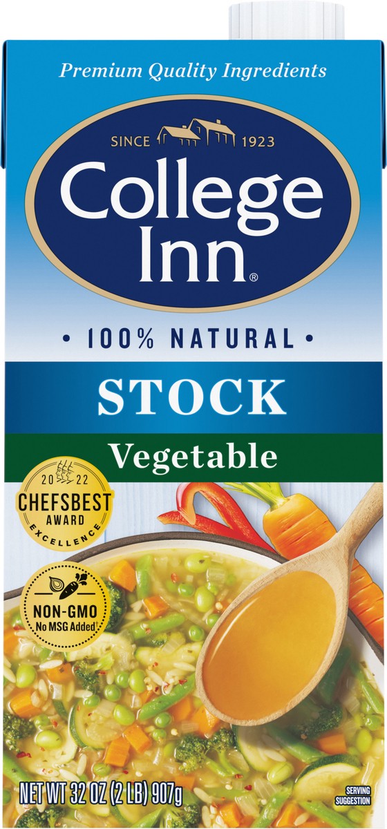 slide 2 of 7, College Inn Vegetable Stock, 32 oz. Carton, 32 oz