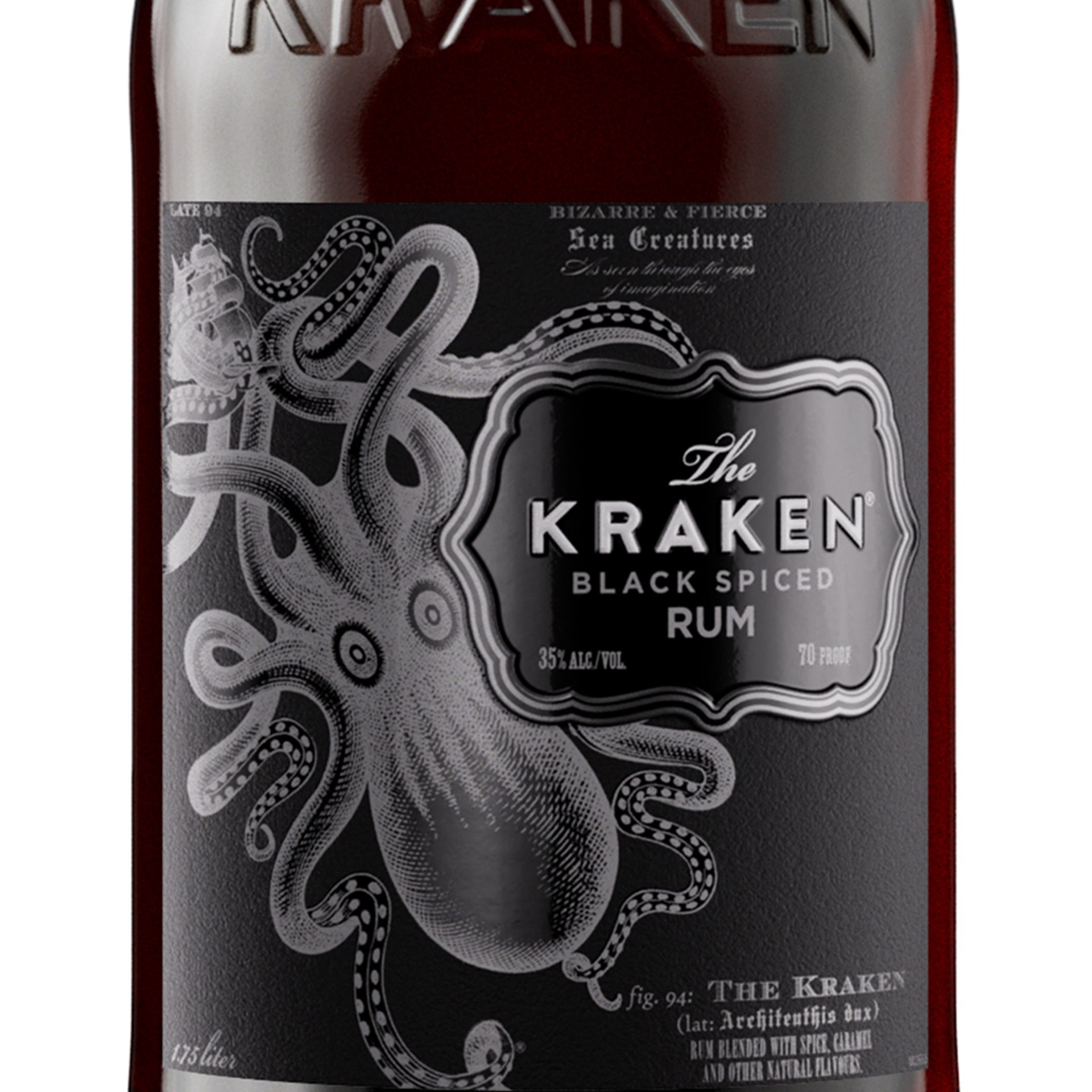 slide 5 of 5, Kraken 70 Proof - 1.75 L, 1.75 liter