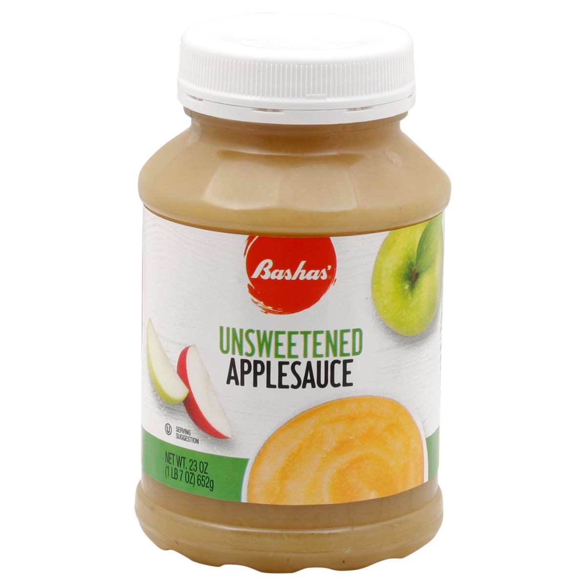 slide 8 of 13, Bashas Applsauce Unswetnd 23oz, 23 oz