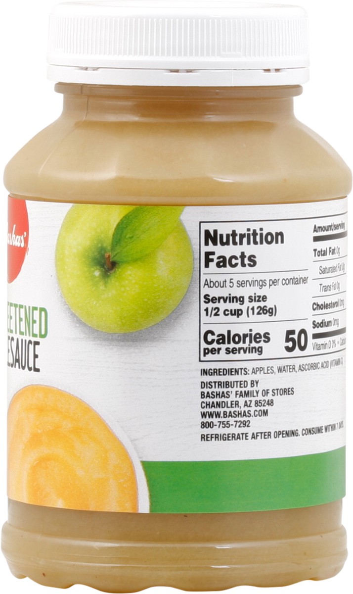 slide 4 of 13, Bashas Applsauce Unswetnd 23oz, 23 oz
