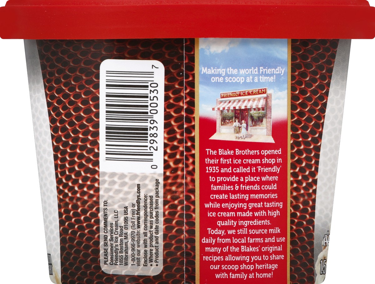 slide 3 of 4, Friendly's Limited Edition Sundae Nut Football Ice Cream, 48 fl oz