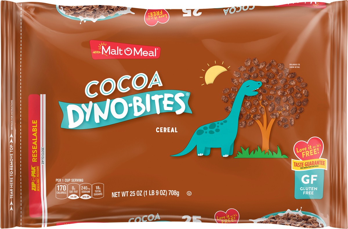 slide 4 of 7, Malt-O-Meal Dyno-Bites Cocoa Cereal Family Size 25 oz, 25 oz