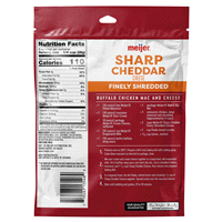 slide 3 of 5, Meijer Finely Shredded Sharp Cheddar Cheese, 8 oz
