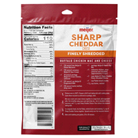 slide 2 of 5, Meijer Finely Shredded Sharp Cheddar Cheese, 8 oz