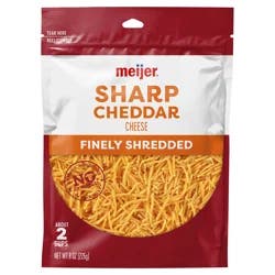 Meijer Finely Shredded Sharp Cheddar Cheese