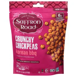 Saffron Road Korean BBQ Crunchy Chickpeas Gluten Free Snack 5.4 oz