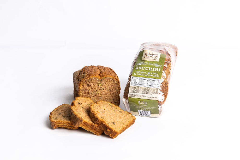 slide 1 of 4, Bakehouse Zucchini Bread, 14 oz