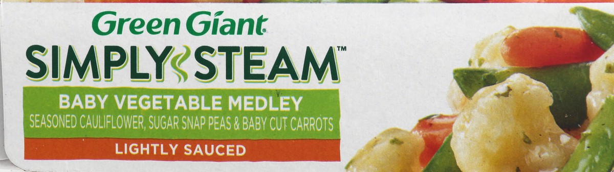 slide 4 of 9, Green Giant Simply Steam Lightly Sauced Baby Vegetable Medley 10 oz, 10 oz