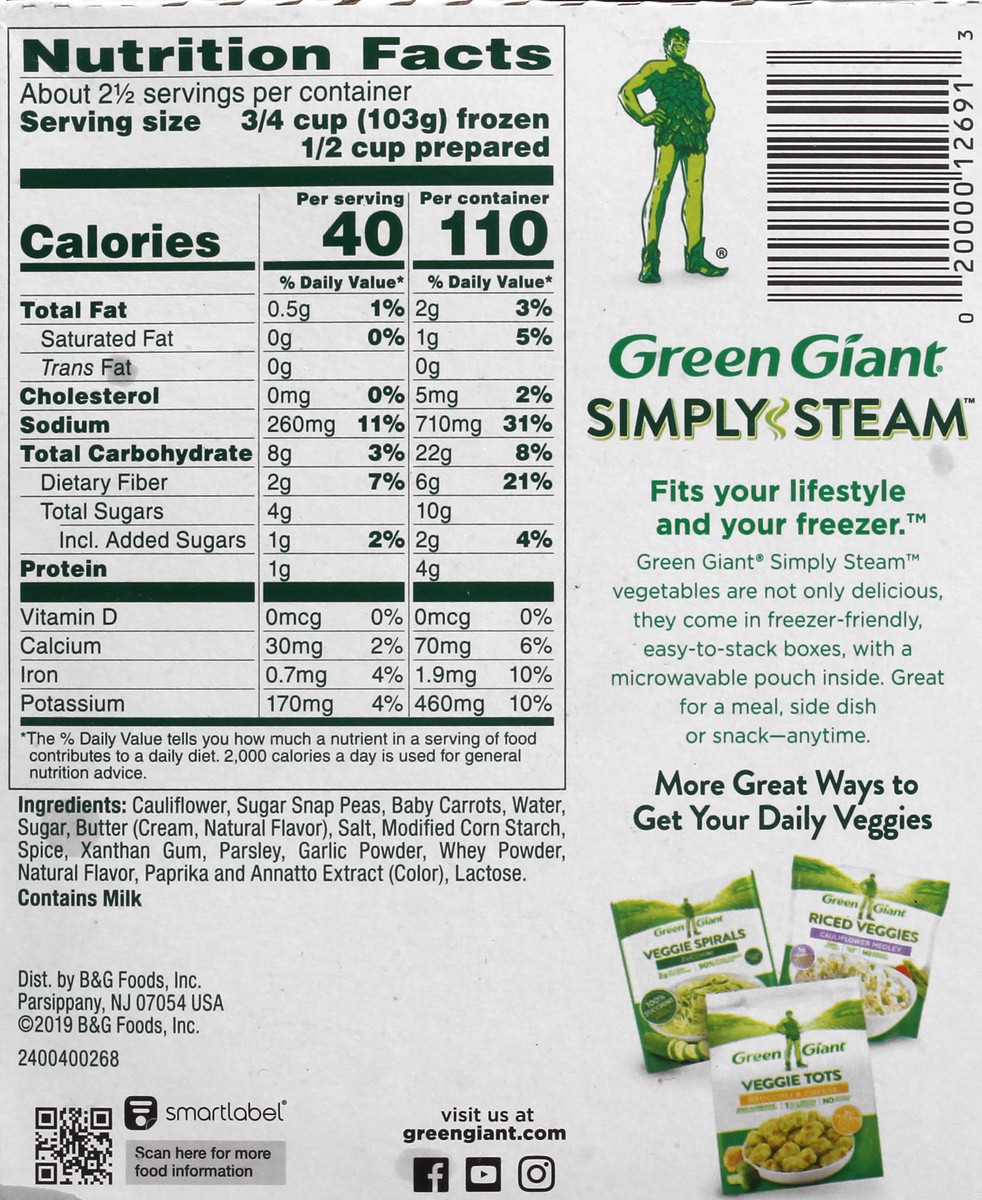 slide 5 of 9, Green Giant Simply Steam Lightly Sauced Baby Vegetable Medley 10 oz, 10 oz