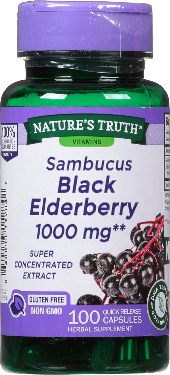 slide 3 of 14, Nature's Truth Sambucus Black Elderberry 100 Capsules , 100 ct
