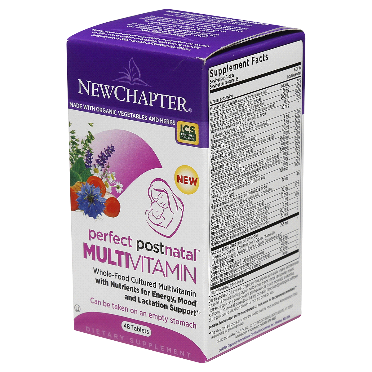 slide 2 of 6, New Chapter Perfect Postnatal Multivitamin, 48 ct