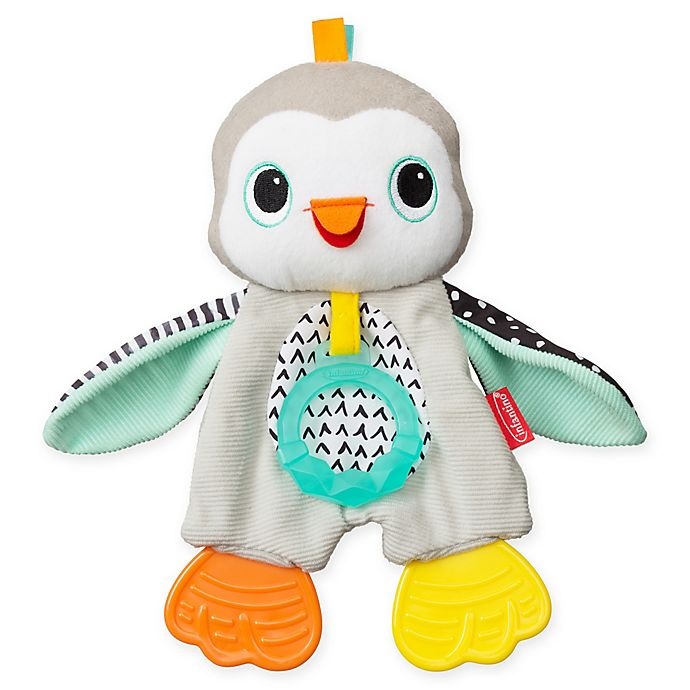 slide 1 of 4, Infantino Cuddly Teether Penguin, 1 ct