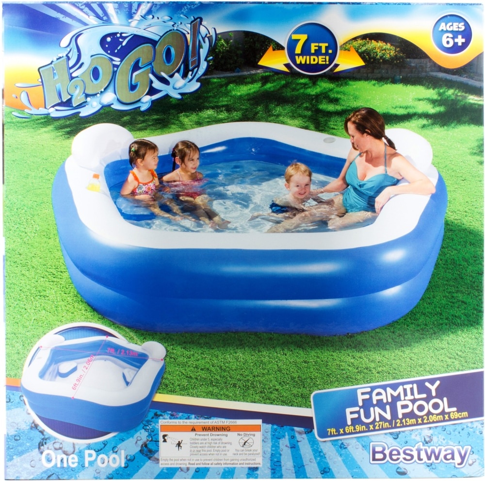 slide 1 of 1, Bestway H2O Go! Family Fun Pool - Blue/White, 1 ct