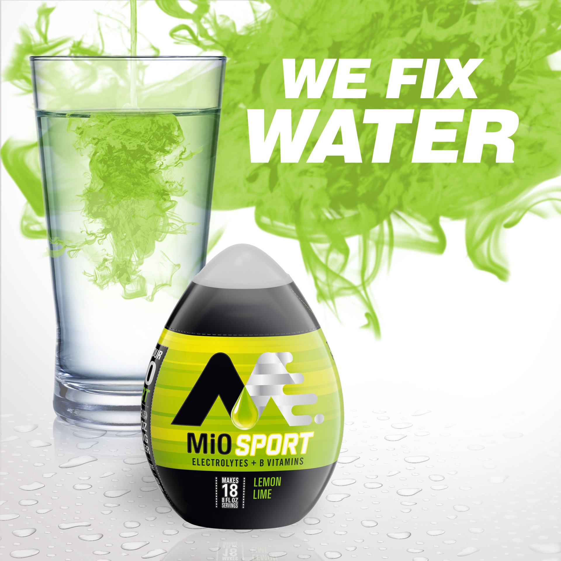 MiO Sport Lemon Lime Naturally Flavored Liquid Water Enhancer with Electrolytes and B Vitamins Bottle 1.62 fl oz Shipt
