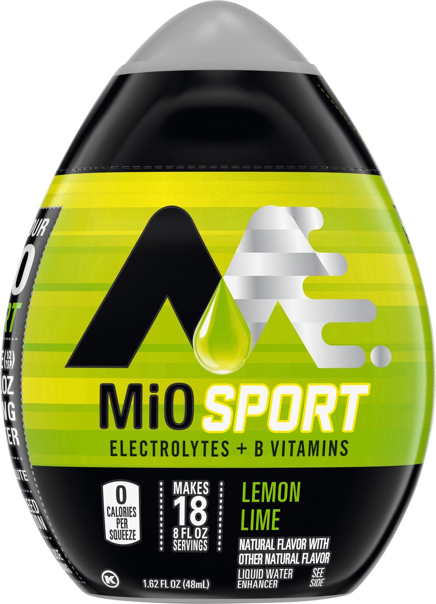 slide 2 of 9, mio Hydrate Lemon Lime Flavored with other natural flavor Liquid Water Enhancer, 1.62 fl oz Bottle, 1.62 fl oz