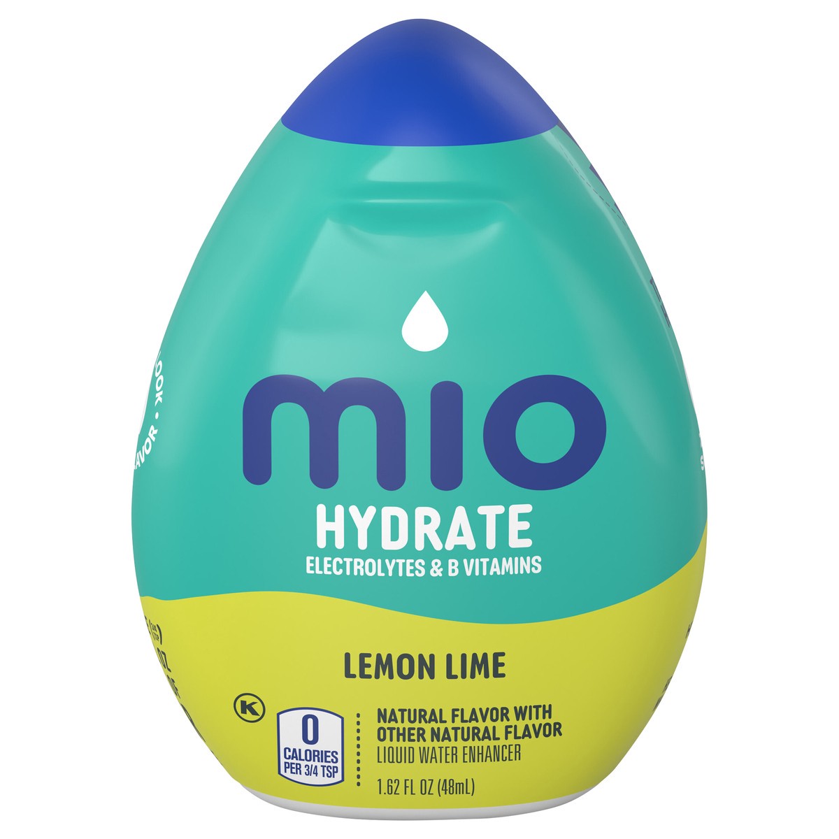 slide 1 of 9, mio Hydrate Lemon Lime Flavored with other natural flavor Liquid Water Enhancer, 1.62 fl oz Bottle, 1.62 fl oz