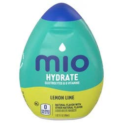 mio Hydrate Lemon Lime Flavored with other natural flavor Liquid Water Enhancer, 1.62 fl oz Bottle
