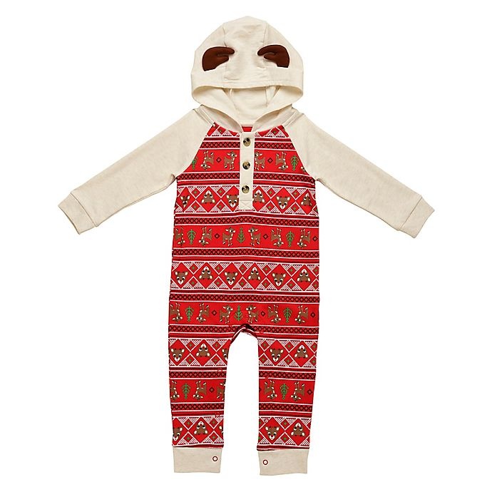 slide 1 of 1, Baby Starters Newborn Rudolph the Red Nosed Reindeer Hooded Coverall - Red, 1 ct