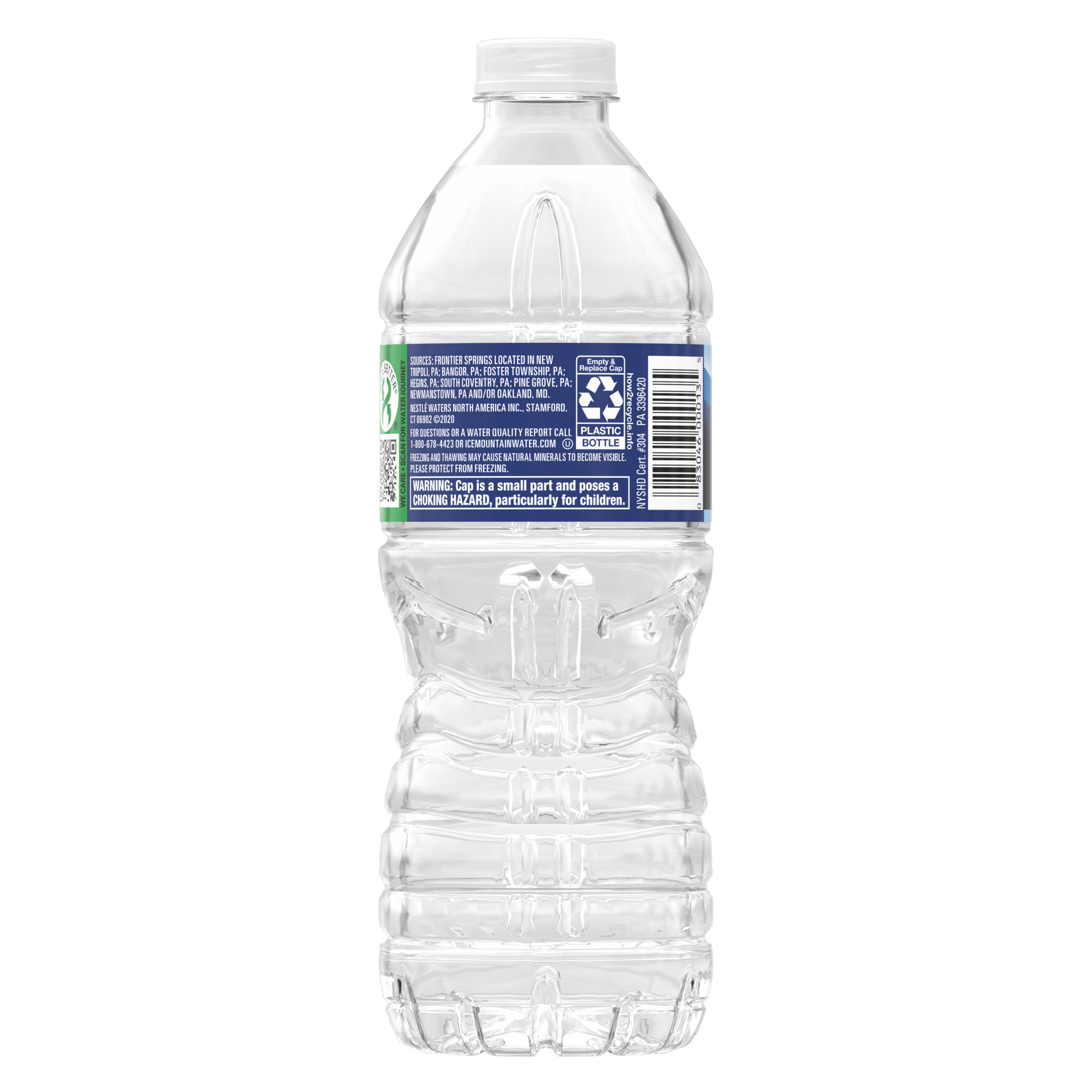 slide 4 of 4, ICE MOUNTAIN Brand 100% Natural Spring Water, 16.9-ounce plastic bottle, 16.9 fl oz
