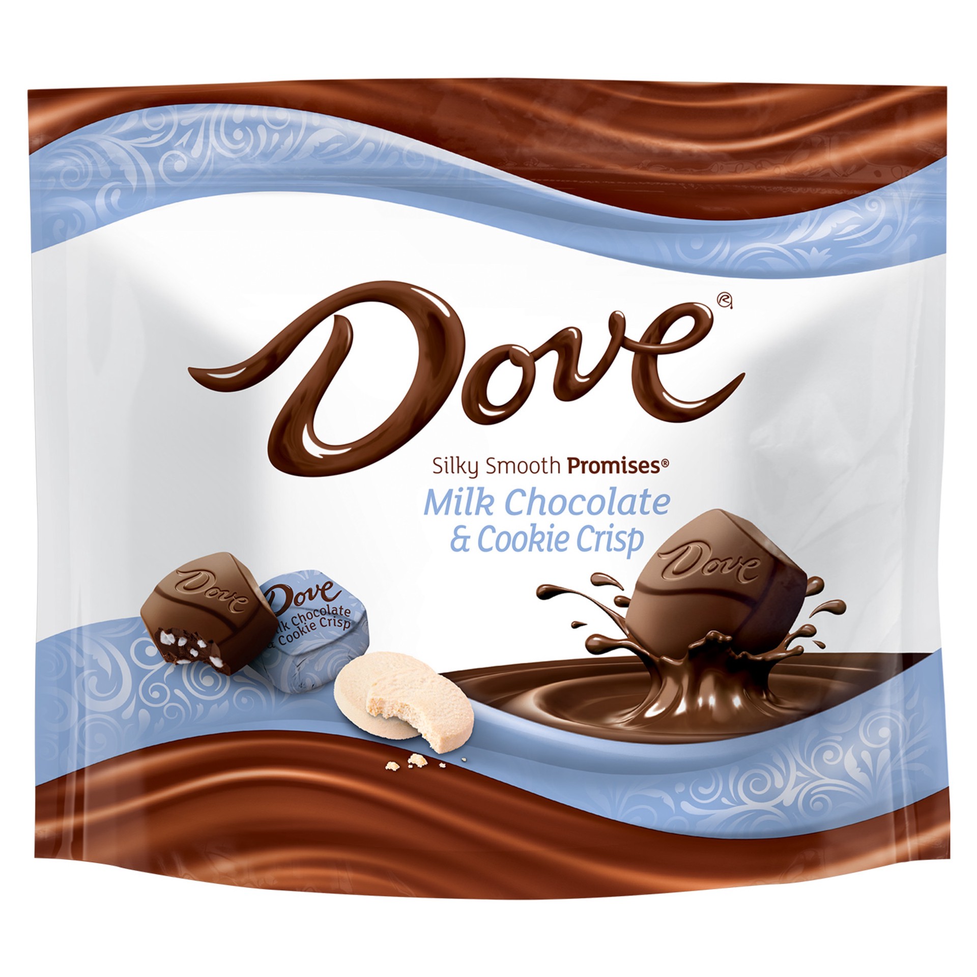 slide 1 of 3, Dove PROMISES Cookie Crisp and Milk Chocolate Candy Bag, 7.61 oz, 7.61 oz