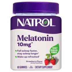 Natrol 10mg Melatonin Gummies Strawberry Flavor