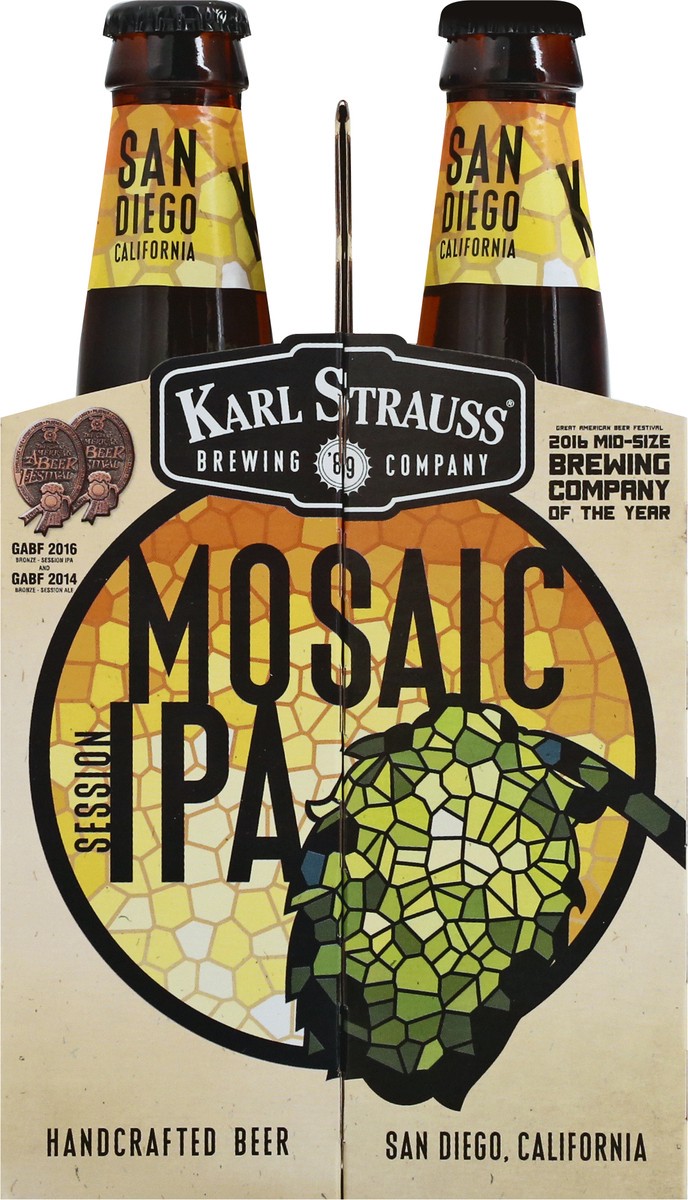 slide 3 of 11, Karl Strauss Brewing Company Mosaic Session IPA Beer 6 ea, 6 ct; 12 oz