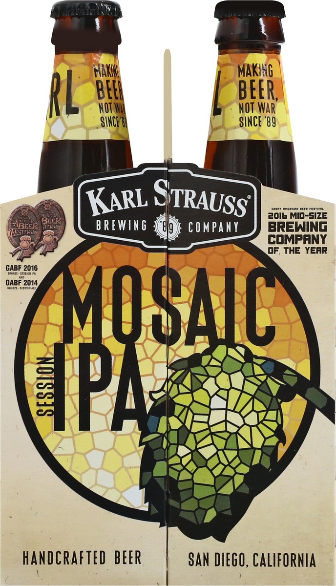 slide 9 of 11, Karl Strauss Brewing Company Mosaic Session IPA Beer 6 ea, 6 ct