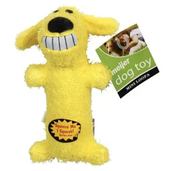 Meijer Mini Loofa Squeaking Dog Toy, Assorted Colors, 6"