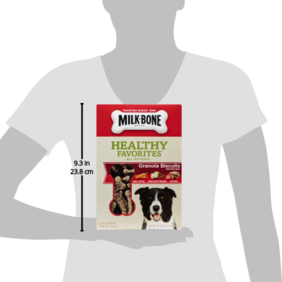 slide 3 of 9, Milk-Bone Healthy Favorites Granola Beef Dog Biscuits, 18 oz