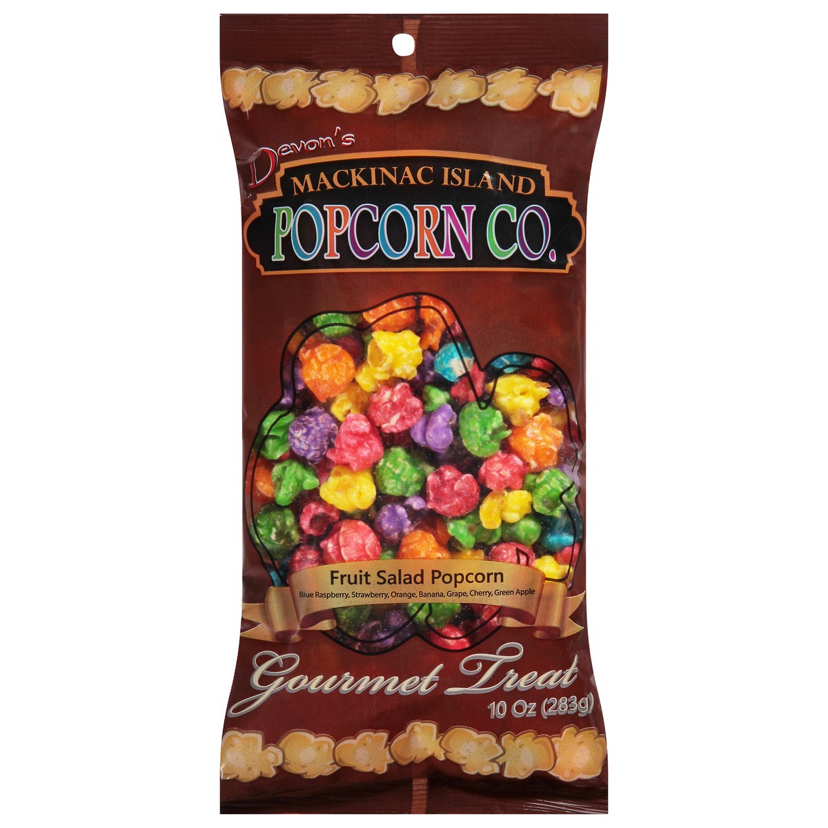 slide 1 of 9, Devon's Mackinac Island Popcorn Co. Gourmet Treat Fruit Salad Popcorn - 10 oz, 10 oz