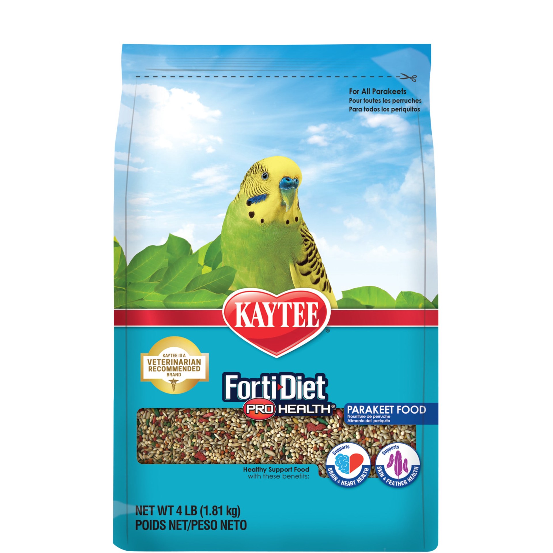 slide 1 of 10, Kaytee Forti-Diet Pro Health Parakeet Food, 4 lb, 1 ct