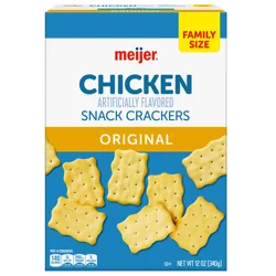 MEIJER CRACKERS CHICKEN FAMILY SIZE 12 OZ