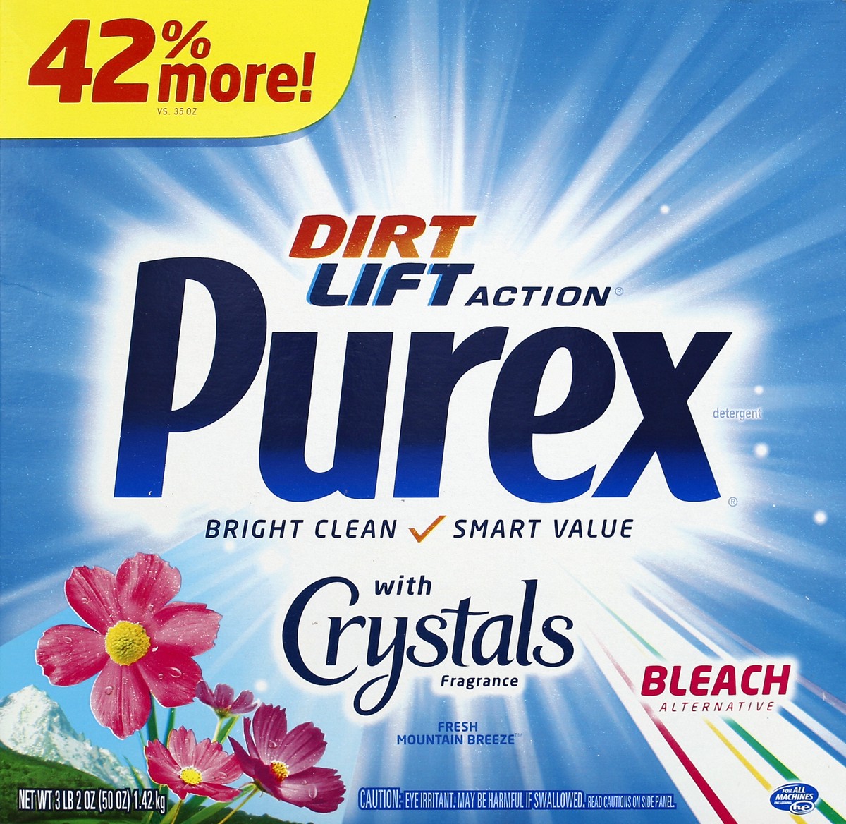 slide 1 of 4, Purex Detergent 50 oz, 3.125 lb