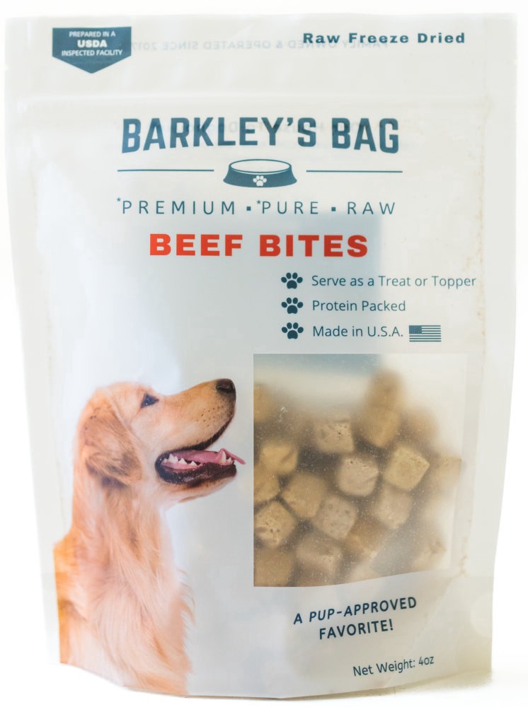 slide 1 of 2, Barkley's Bag Beef Bites, 4 oz