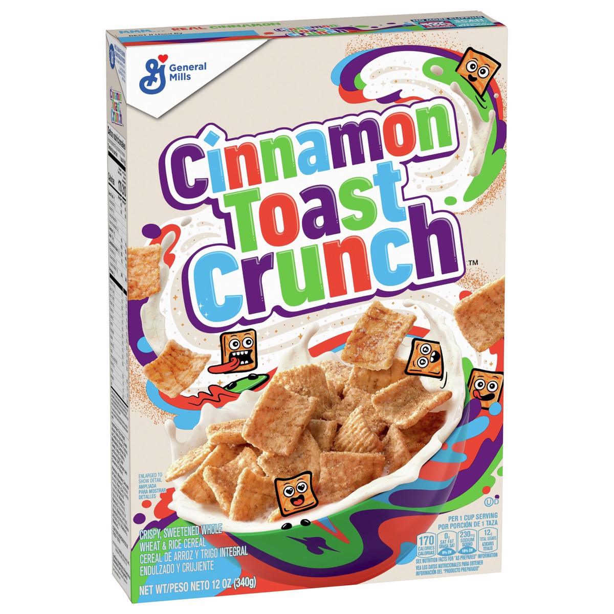 slide 7 of 9, Cinnamon Toast Crunch Breakfast Cereal, 12 OZ, 12 oz