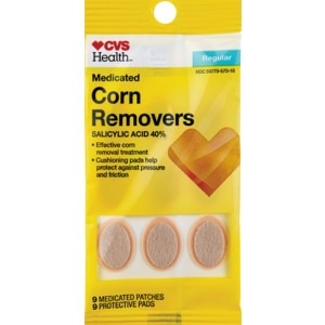 slide 1 of 1, CVS Health Medicated Corn Removers With Salicylic Acid, Regular, 1 set