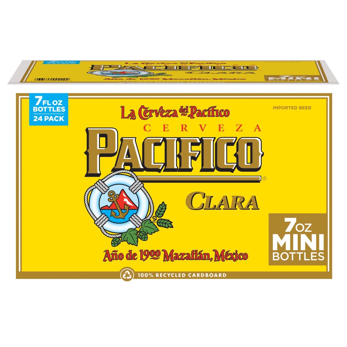 slide 1 of 5, Pacifico Mexican Lager Import Beer, 24 pack 7 fl oz Mini Bottles, 24 ct