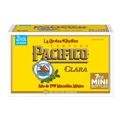 Pacifico Mexican Lager Import Beer, 24 pack 7 fl oz Mini Bottles