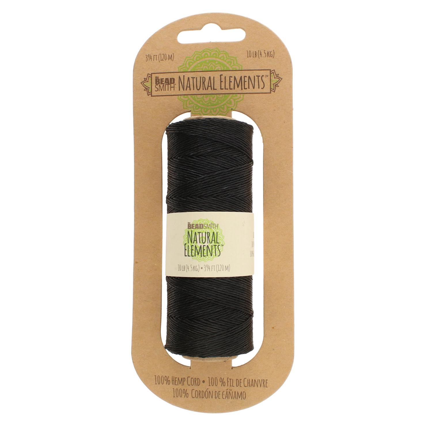 slide 1 of 7, Hemp Spool, Black, 50 g, 10 lb Strength, 10 lb