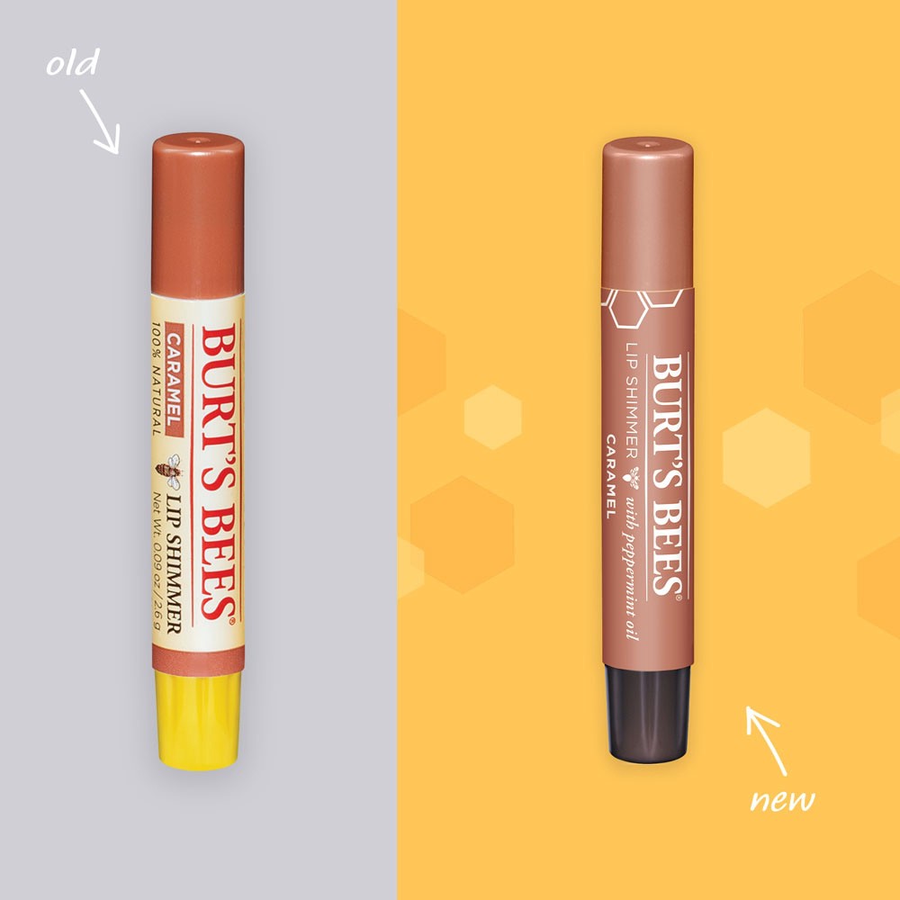 slide 4 of 5, Burt's Bees Lip Shimmer Caramel, 0.09 oz