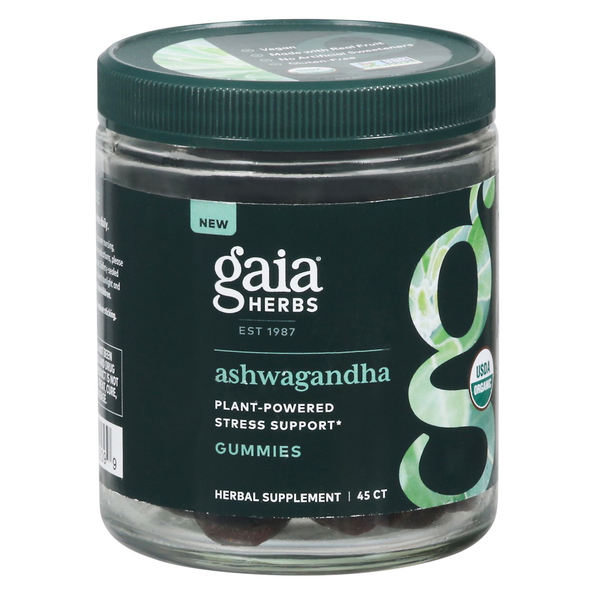 slide 7 of 9, Gaia Herbs Stress Apple Cinnamon Flavor Ashwagandha Gummies 45 Gummies, 45 ct