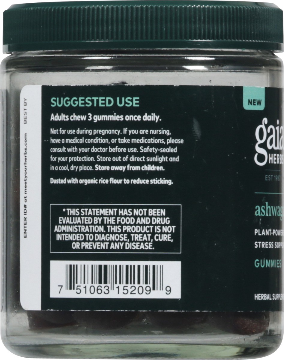 slide 8 of 9, Gaia Herbs Stress Apple Cinnamon Flavor Ashwagandha Gummies 45 Gummies, 45 ct