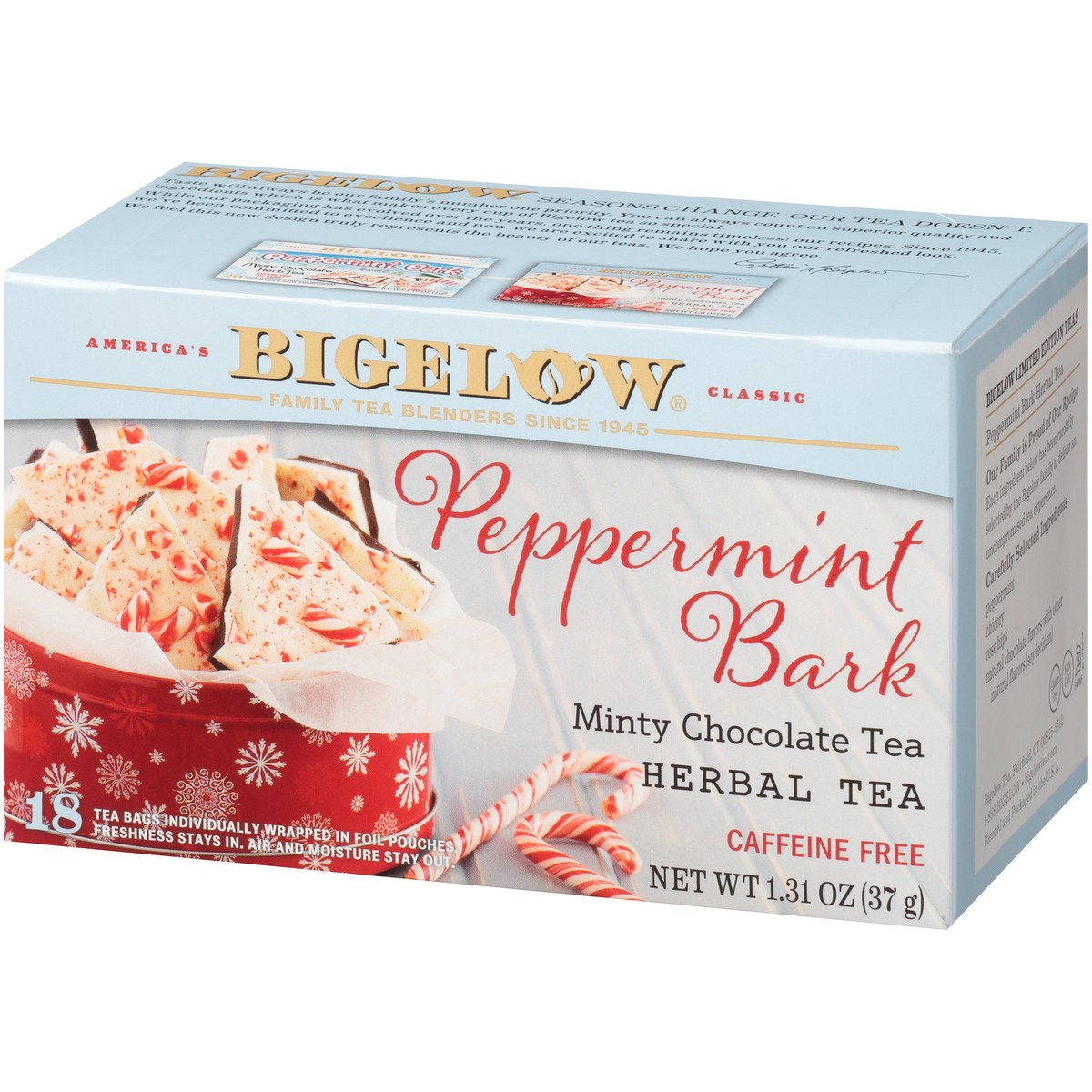 slide 3 of 9, Bigelow Peppermint Bark Chocolate Tea, 18 ct