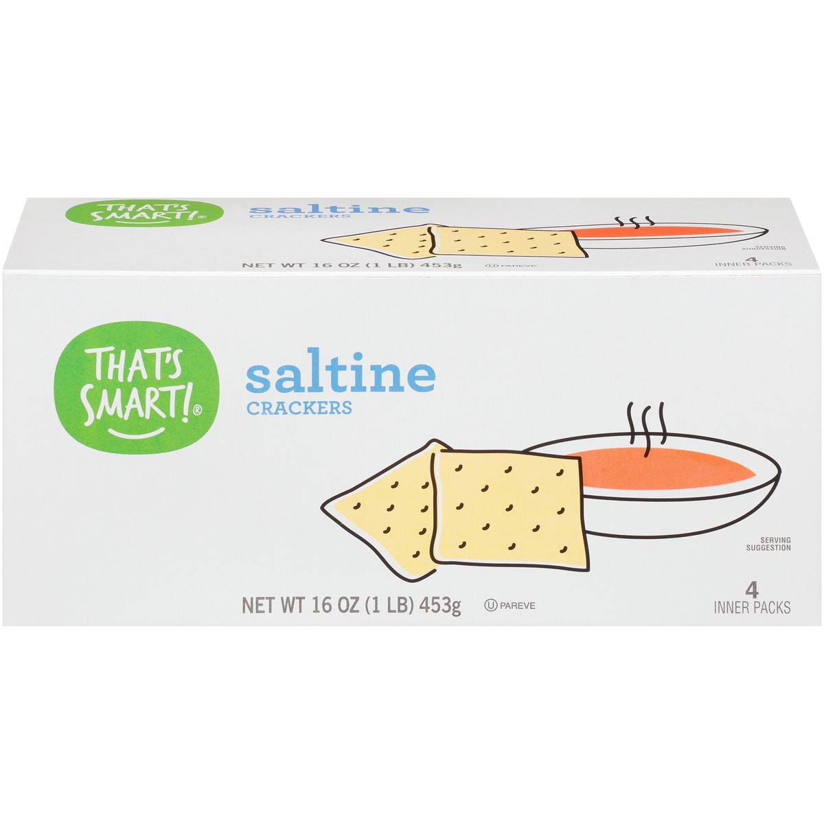 slide 1 of 15, That's Smart! Saltine Crackers, 16 oz