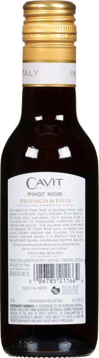 slide 9 of 9, Cavit Pinot Noir, 187ml, 187 ml