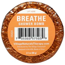 Village Naturals Therapy Breathe Shower Bomb 2.1 oz
