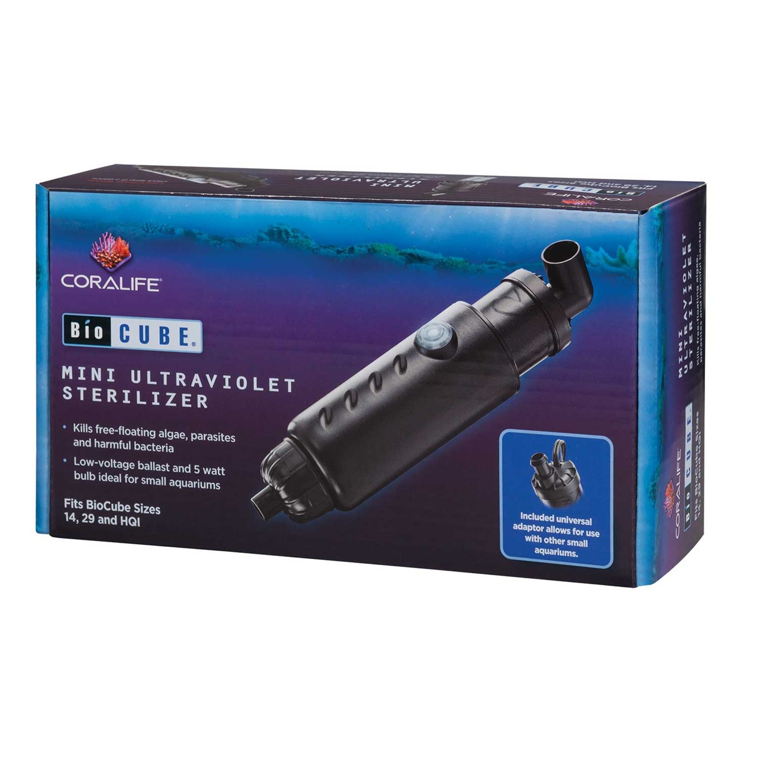 slide 1 of 1, Coralife BioCube Mini UltraViolet Sterilizer, 1 ct