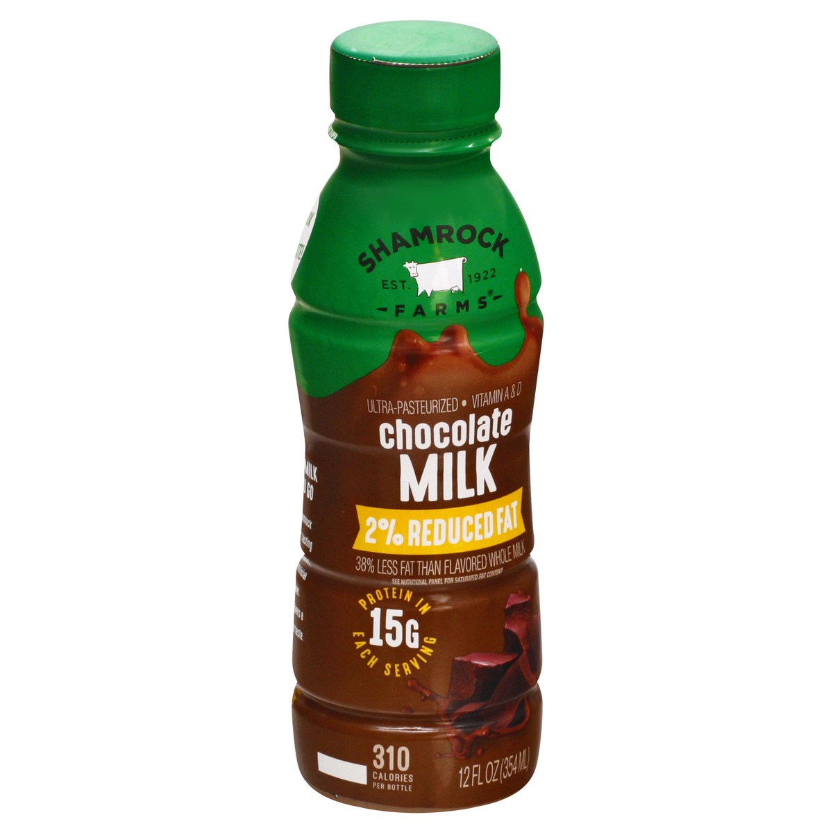 slide 3 of 9, Shamrock Farms 2% Reduced Fat Chocolate Milk 12 oz, 12 fl oz