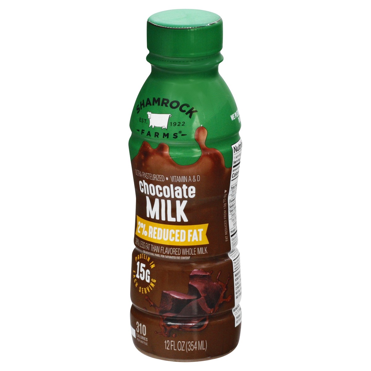 slide 4 of 9, Shamrock Farms 2% Reduced Fat Chocolate Milk 12 oz, 12 fl oz